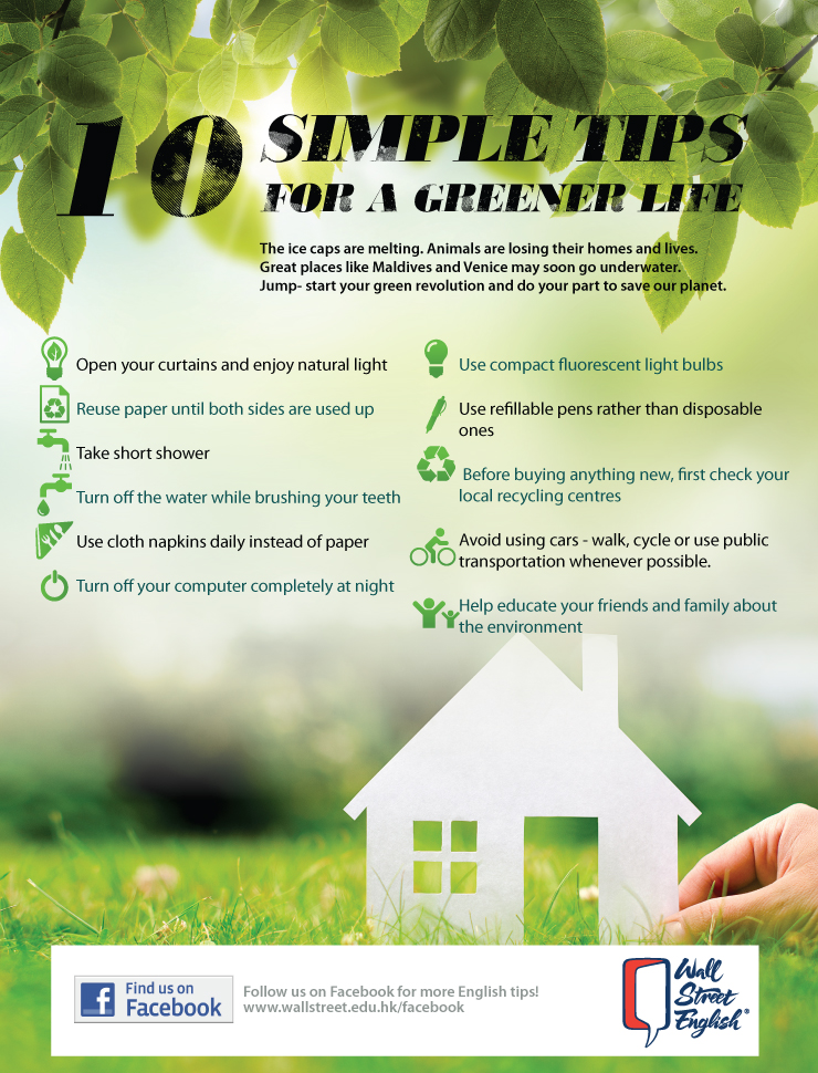 10 simple tips for a greener life