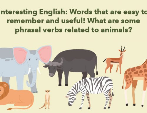 Interesting English: Words that are easy to remember and useful! What are some phrasal verbs related to animals?