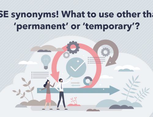 DSE synonyms! What to use other than ‘permanent’ or ‘temporary’?