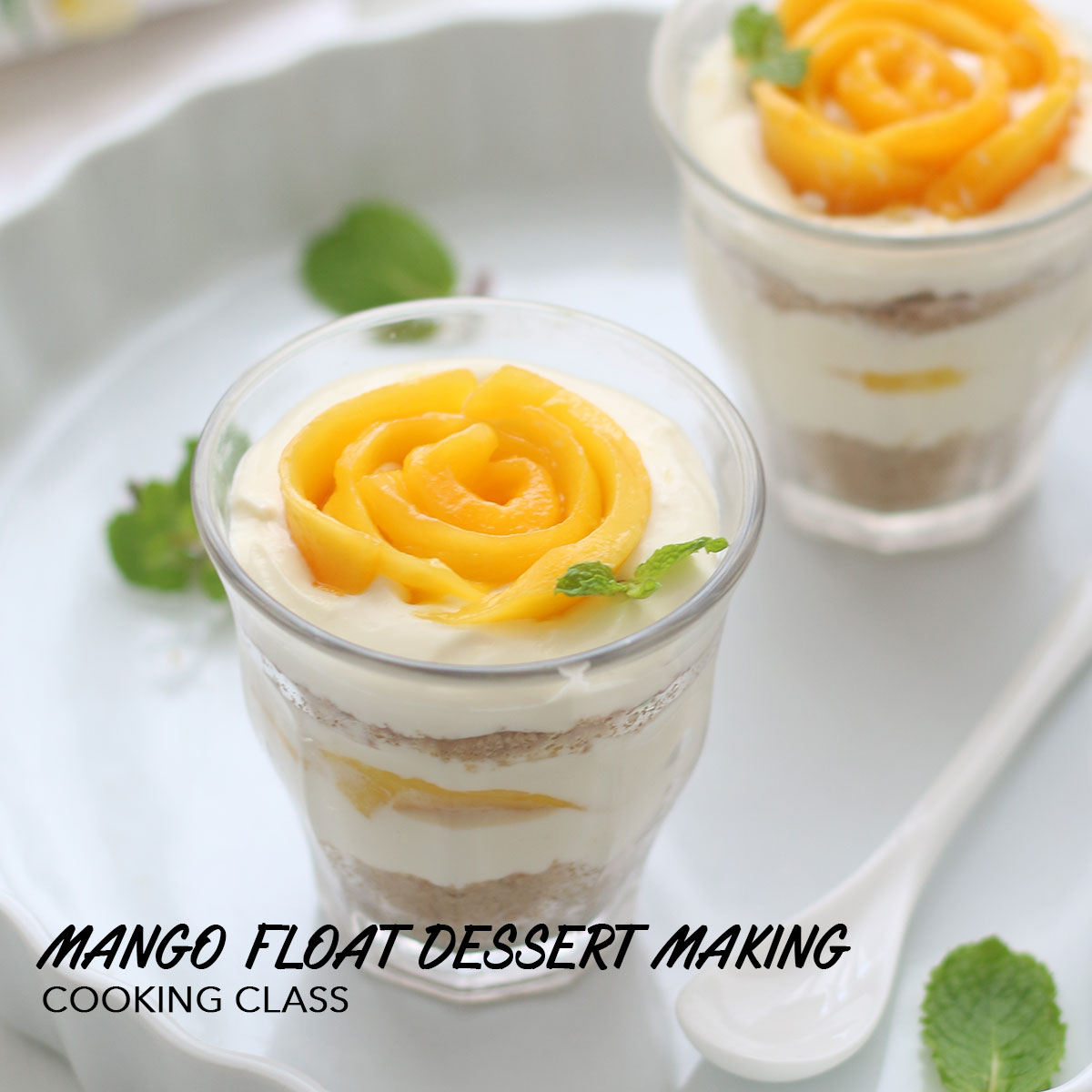 芒果提拉米蘇簡易甜品製作 Mango Float Dessert Making